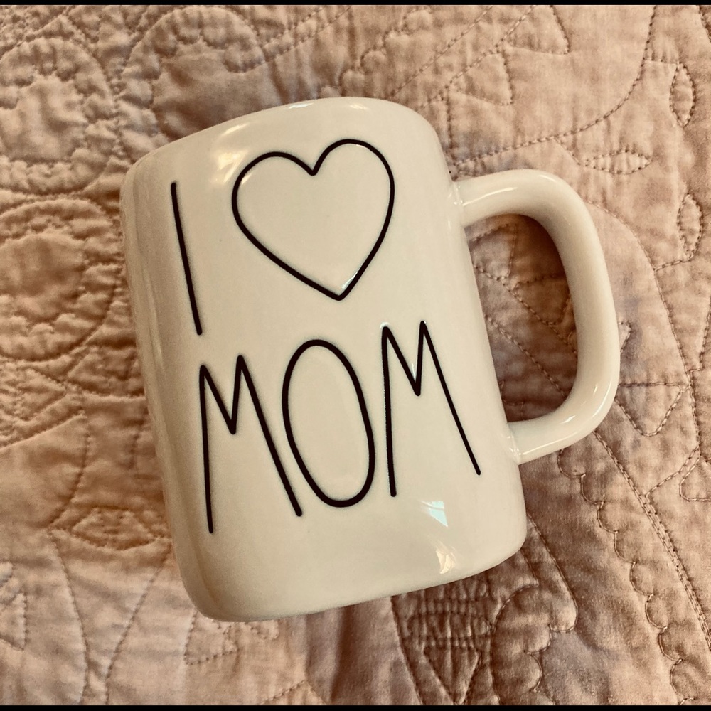 Rae Dunn I ❤️ MOM 16 oz Ceramic Coffee Mug